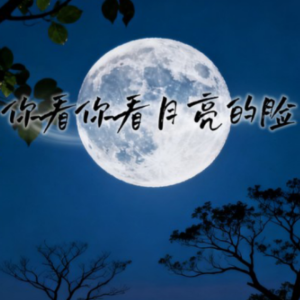 你看你看月亮的脸钢琴简谱 数字双手 杨立德