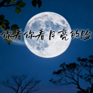 你看你看月亮的脸钢琴简谱 数字双手 杨立德