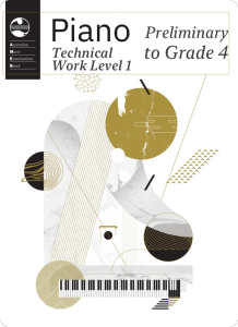 AMEB音阶 Piano Technical work Level 1(Preliminary to Grade 4)钢琴谱