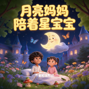 月亮妈妈陪着星宝宝钢琴简谱 数字双手 小啊/彭钧