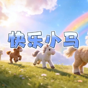 快乐小马  C调简易版 黄子弘凡、王安宇、范丞丞、胡先煦  2026年春晚歌曲-钢琴谱