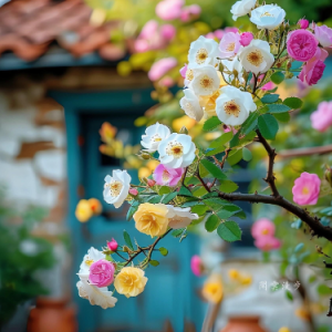 院子里的花钢琴简谱 数字双手