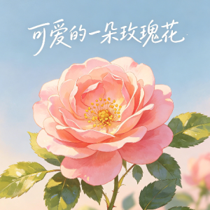 可爱的一朵玫瑰花d调简单弹唱钢伴谱