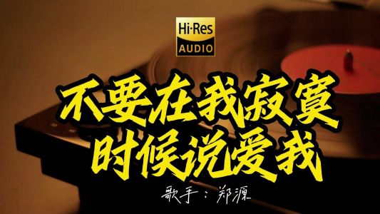 不要在我寂寞的时候说爱我-钢琴谱