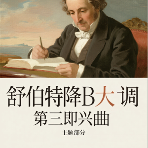降B大调第三即兴曲钢琴简谱 数字双手