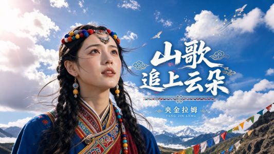 山歌追上云朵-钢琴谱