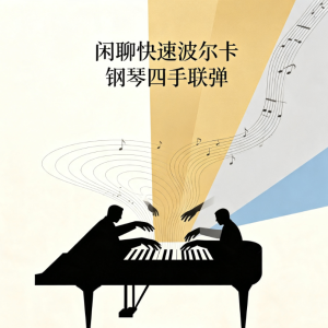 【四手联弹】闲聊快速波尔卡Tritsch-Tratsch Polka schnell op.214-钢琴谱