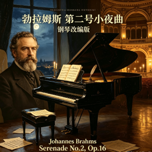 勃拉姆斯 Serenade No.2  A大调第二号小夜曲 RONDO 第四乐章-钢琴谱