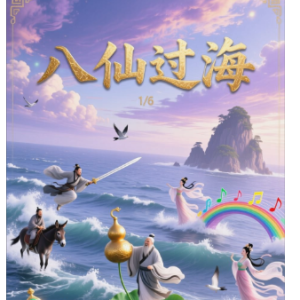 《过海》电影《八仙！》的插曲-钢琴谱
