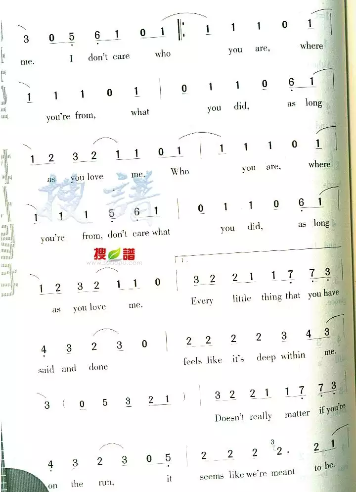 As Long As You Love Me简谱-虫虫乐谱