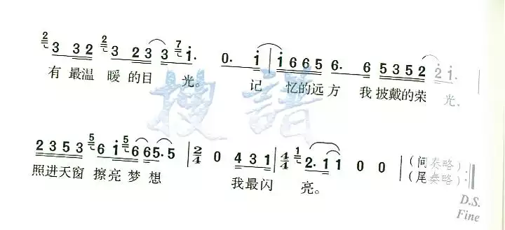 我最闪亮简谱-虫虫乐谱