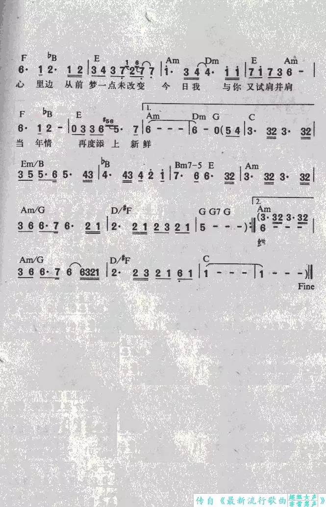 当年情简谱-虫虫乐谱