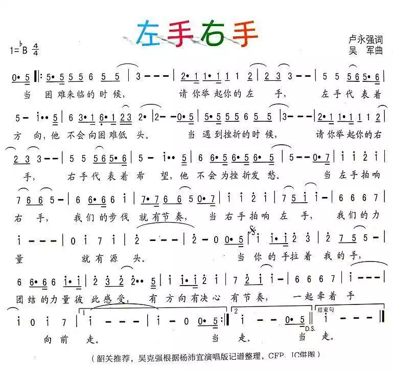 左手右手简谱-虫虫乐谱
