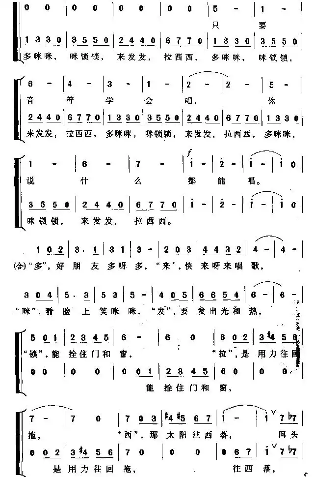 do re mi(完整板)简谱-虫虫乐谱