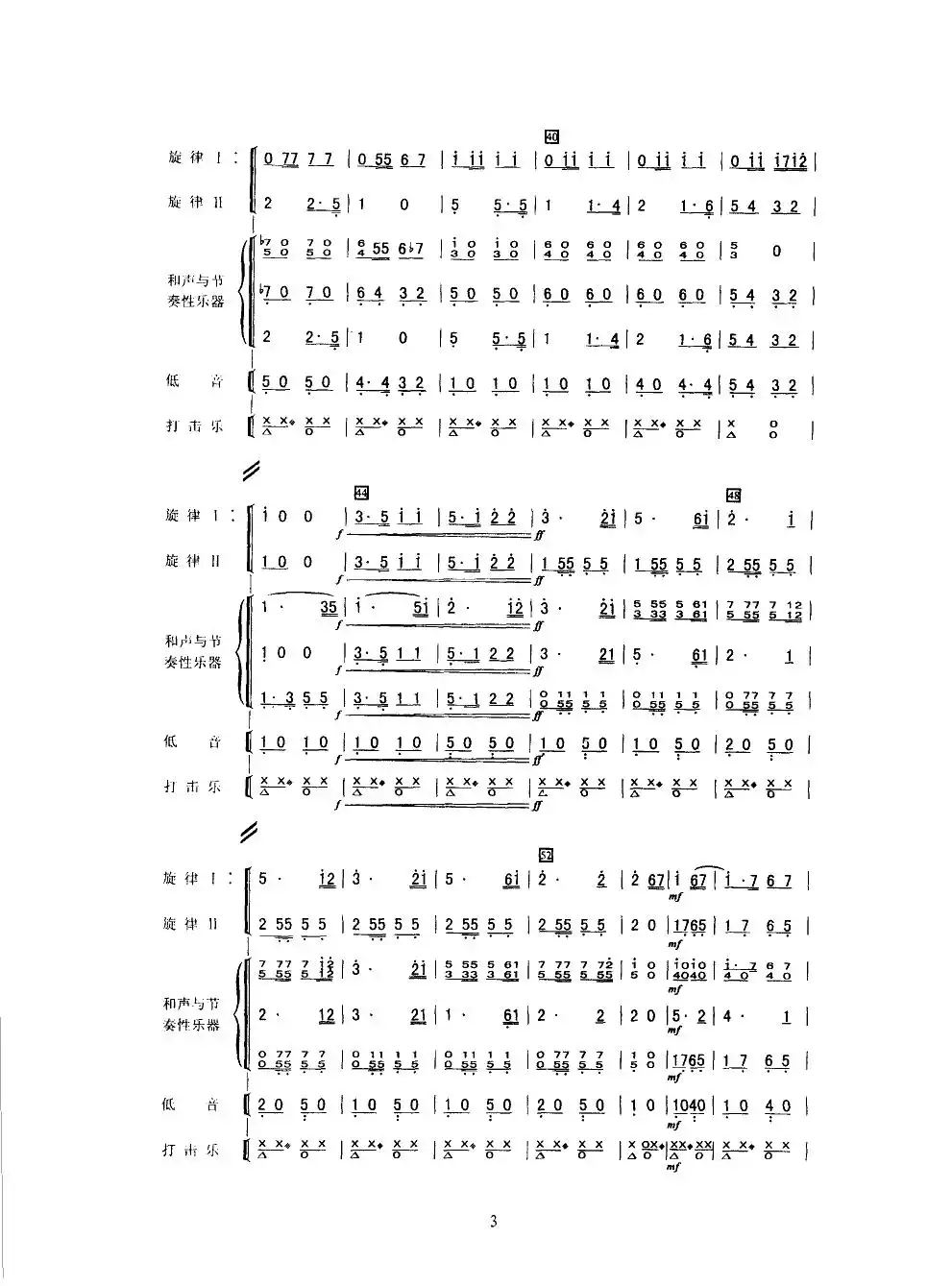 分列式进行曲(军乐缩编谱)简谱-虫虫乐谱
