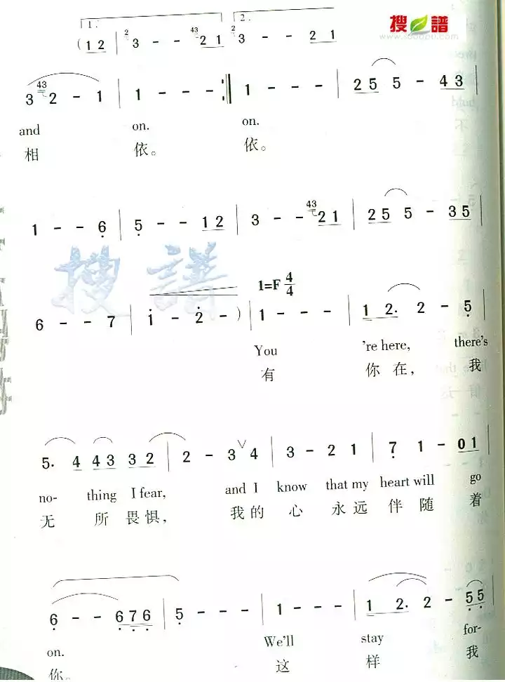 My Heart Will Go On简谱-虫虫乐谱