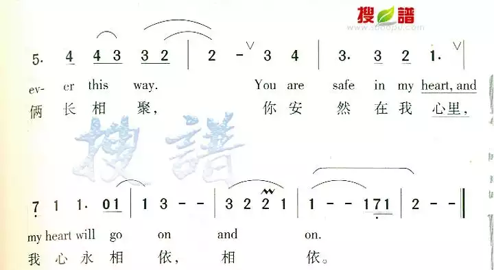 My Heart Will Go On简谱-虫虫乐谱