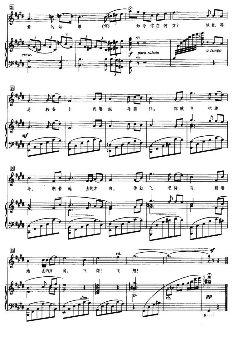 在银色的月光下正谱周小泉袁至刚改编配伴奏版