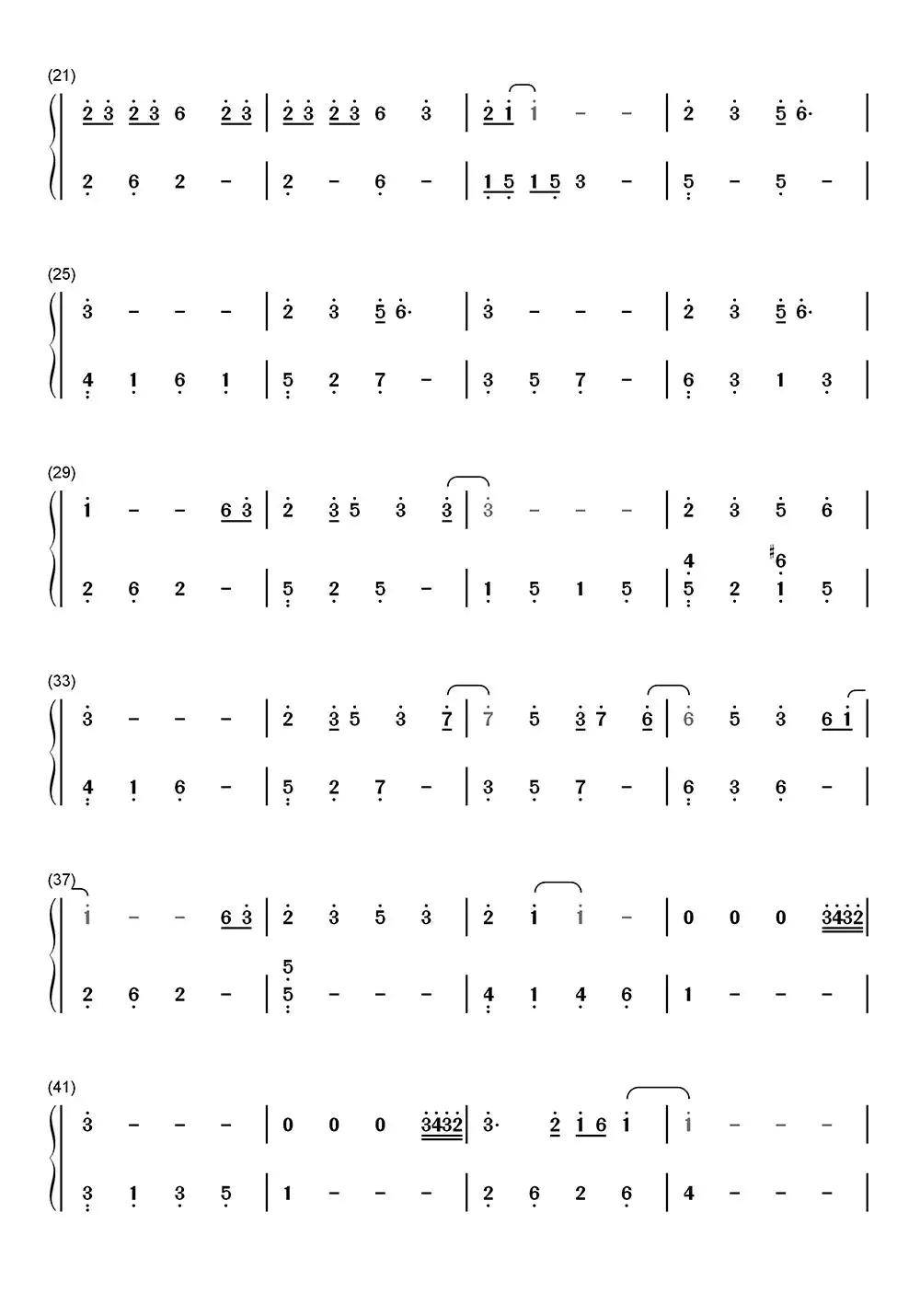 关键词钢琴简谱-虫虫乐谱