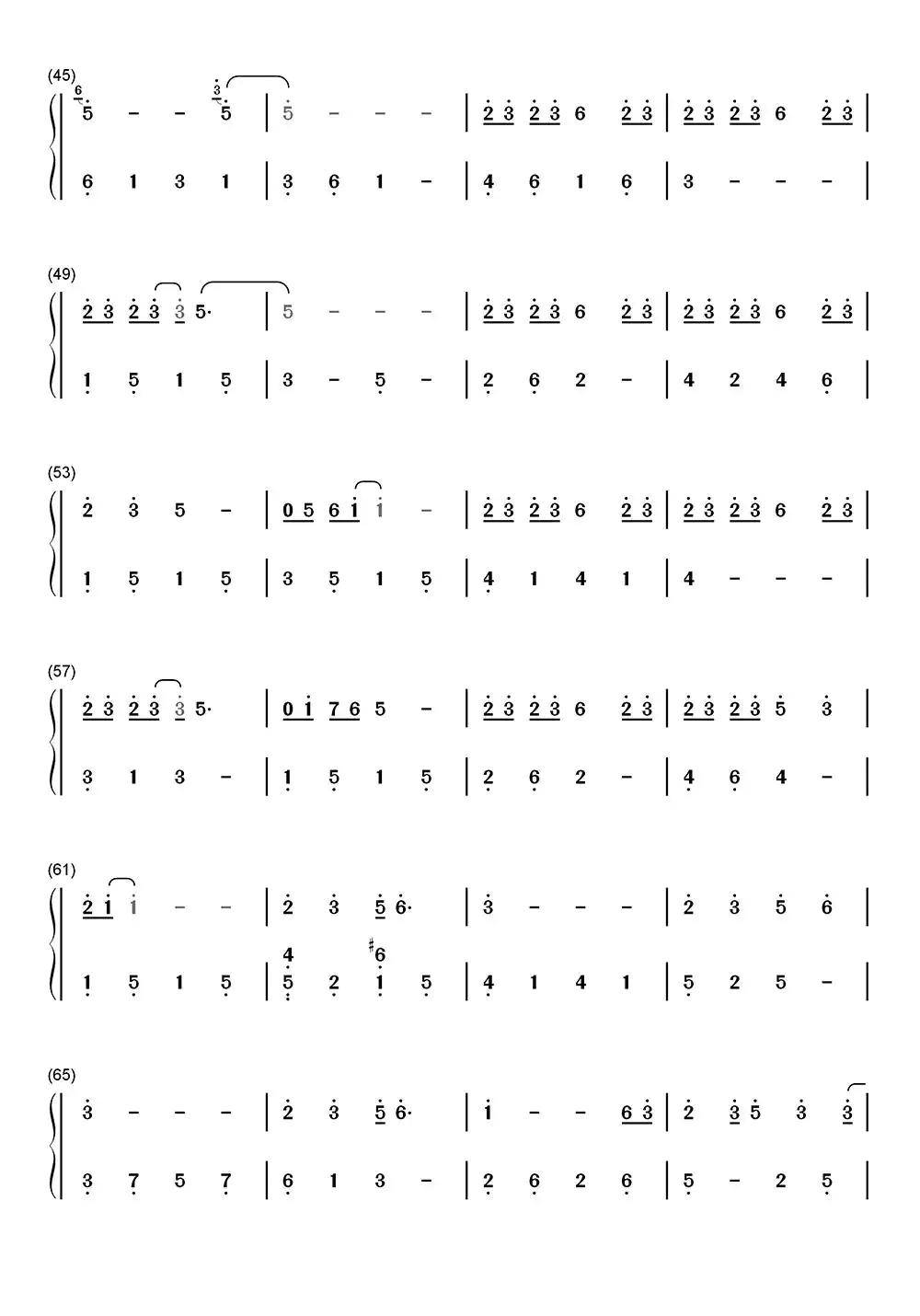 关键词钢琴简谱-虫虫乐谱