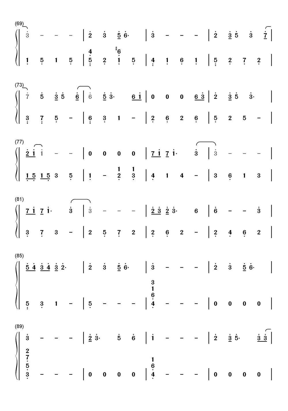 关键词钢琴简谱-虫虫乐谱