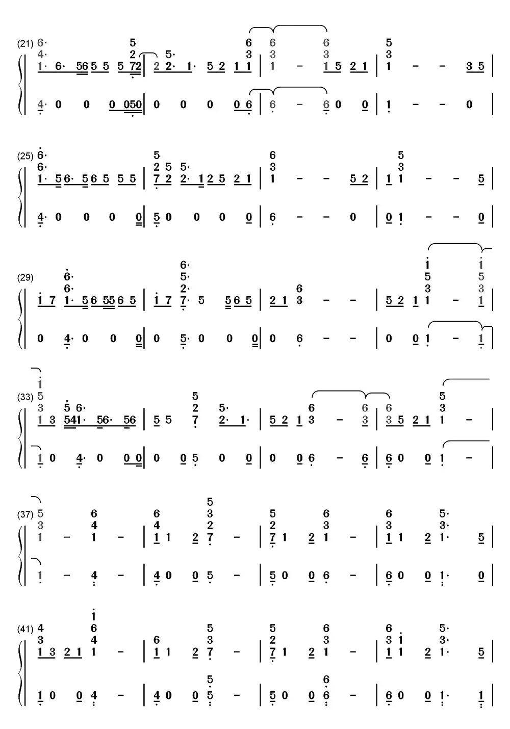 wolves钢琴简谱-虫虫乐谱