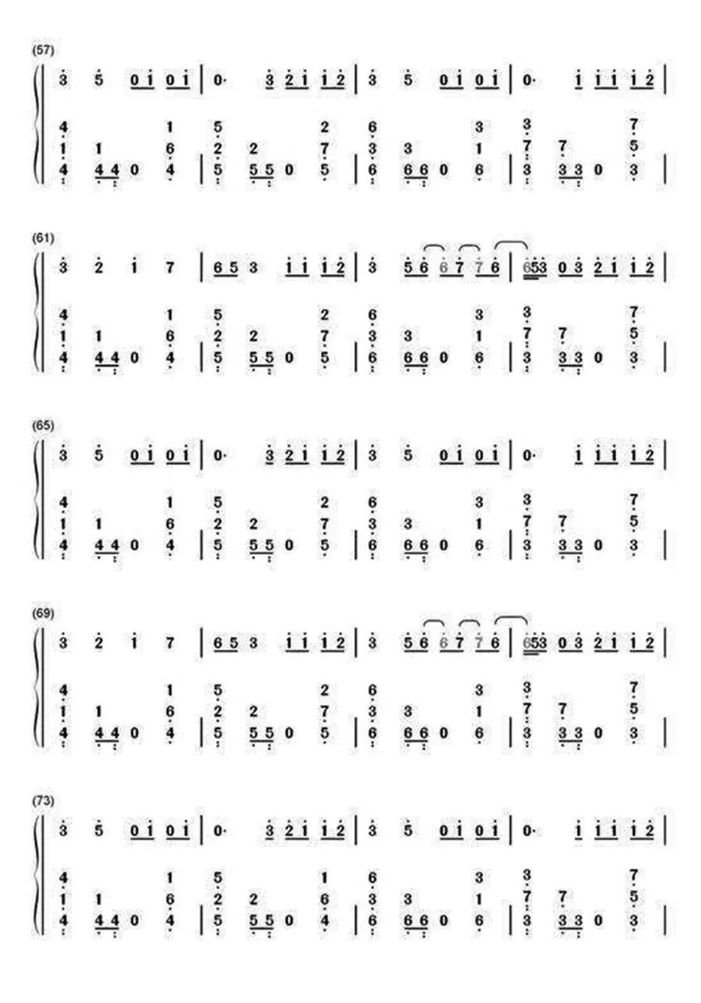 eiei(偶像练习生主题曲)钢琴.简谱-虫虫乐谱