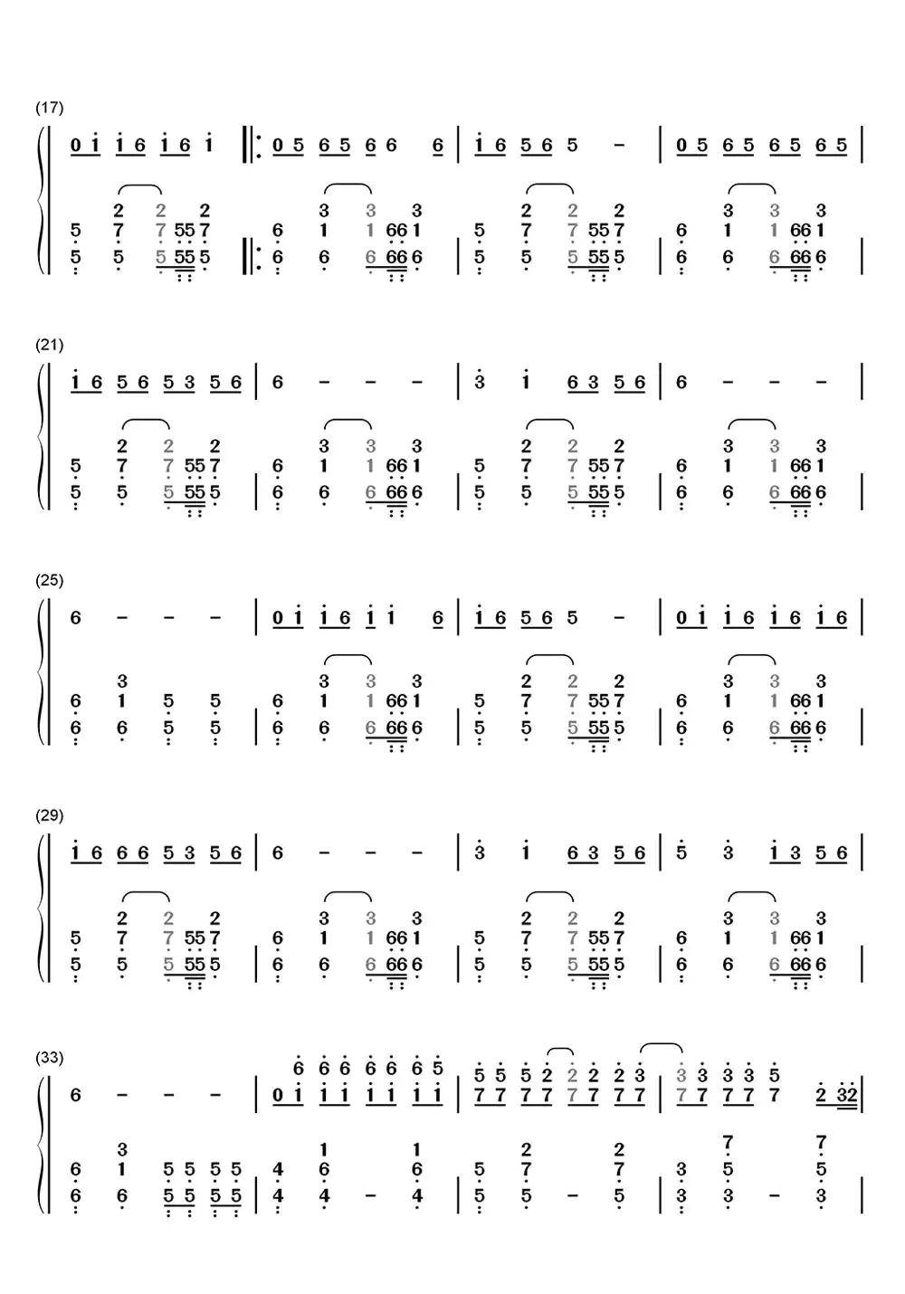 bad romance钢琴简谱-虫虫乐谱