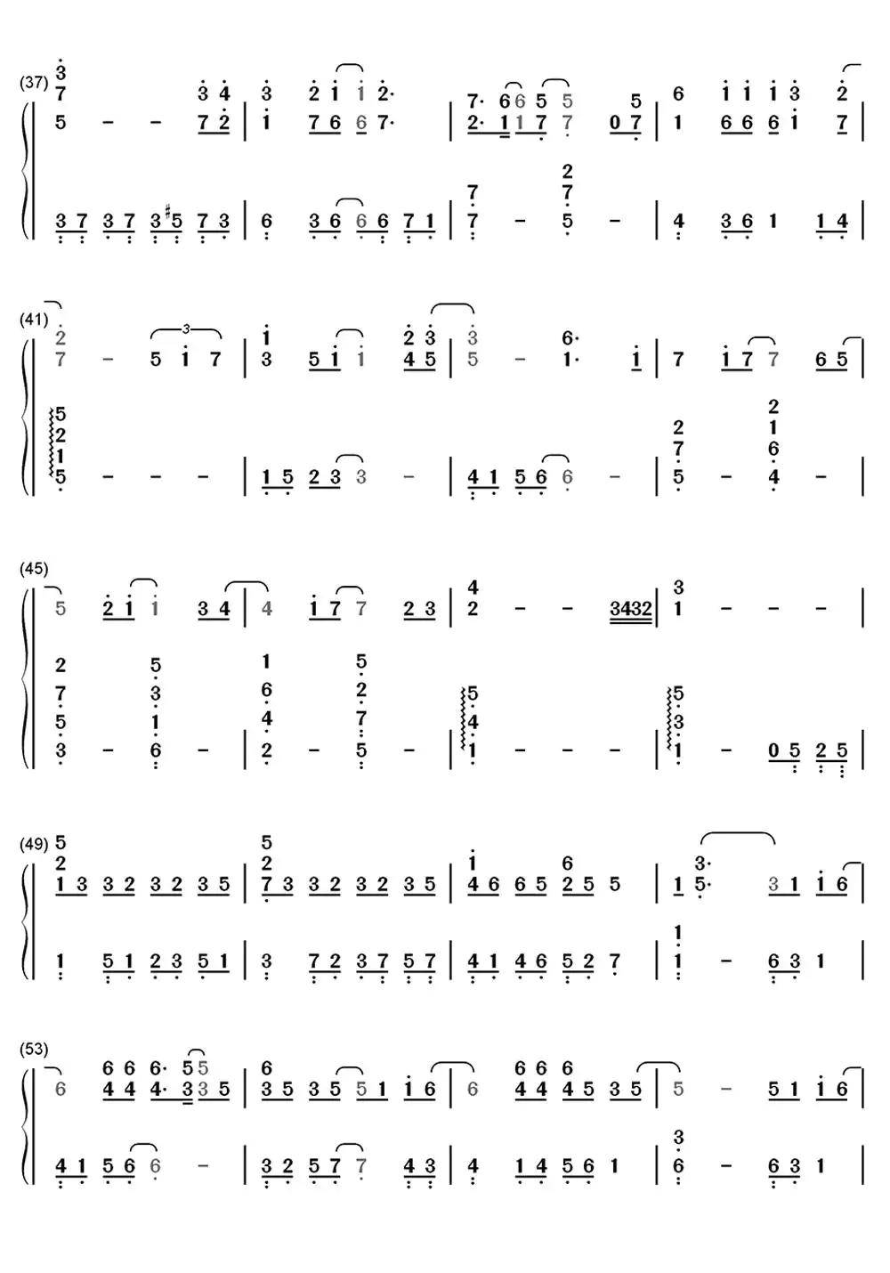 勇气梁静茹钢琴简谱-虫虫乐谱