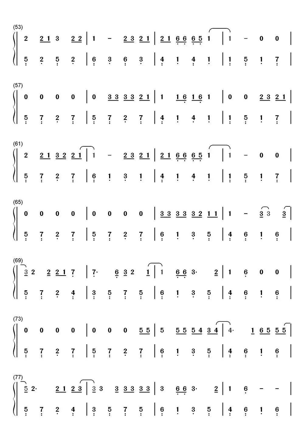 Let Her Go钢琴简谱-虫虫乐谱