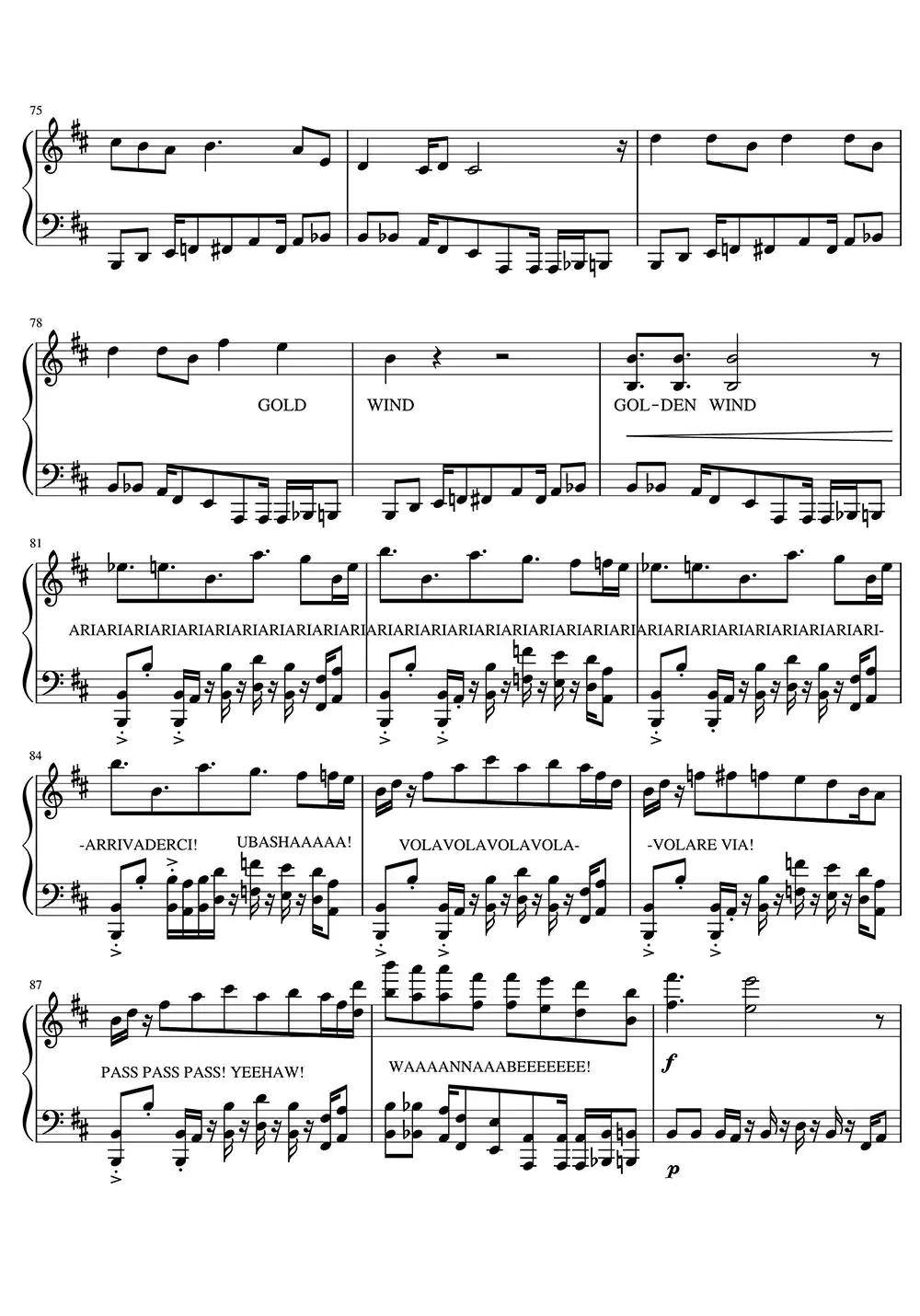 ilventodororesquiemv吉他谱