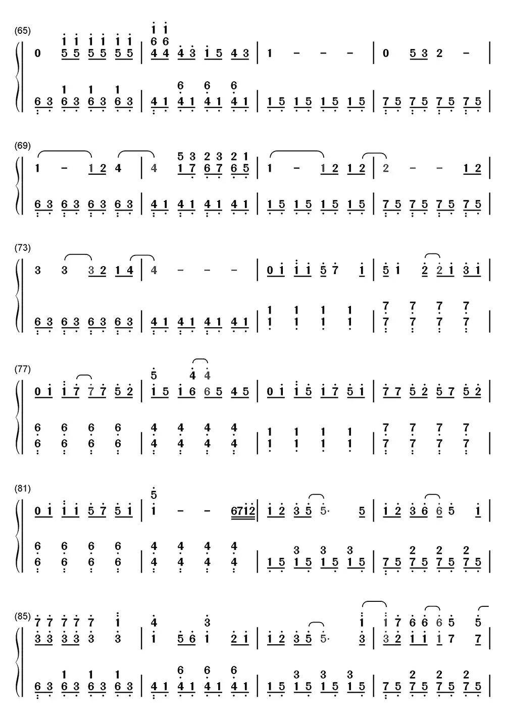 >>because of you钢琴简谱乐谱