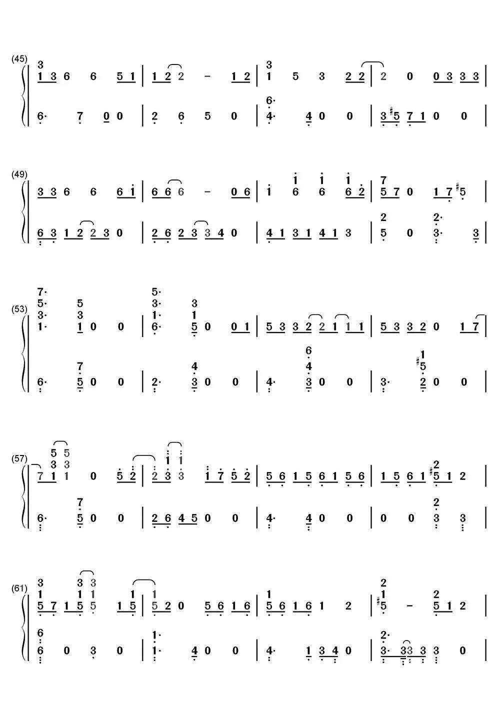 baby dont cry钢琴简谱-虫虫乐谱