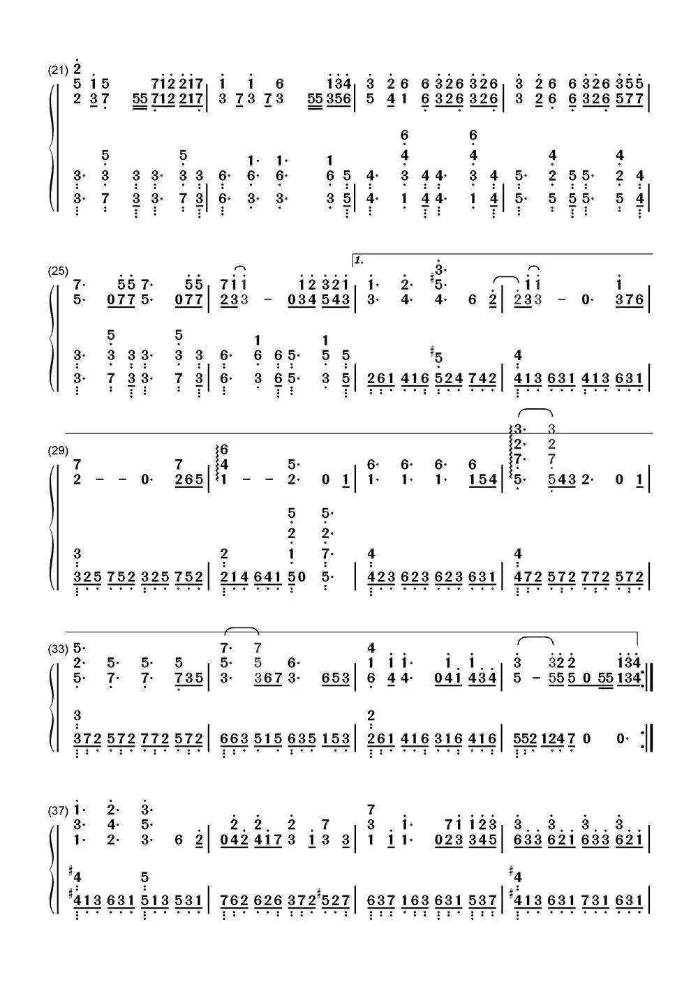 Wonderful-U钢琴简谱-虫虫乐谱