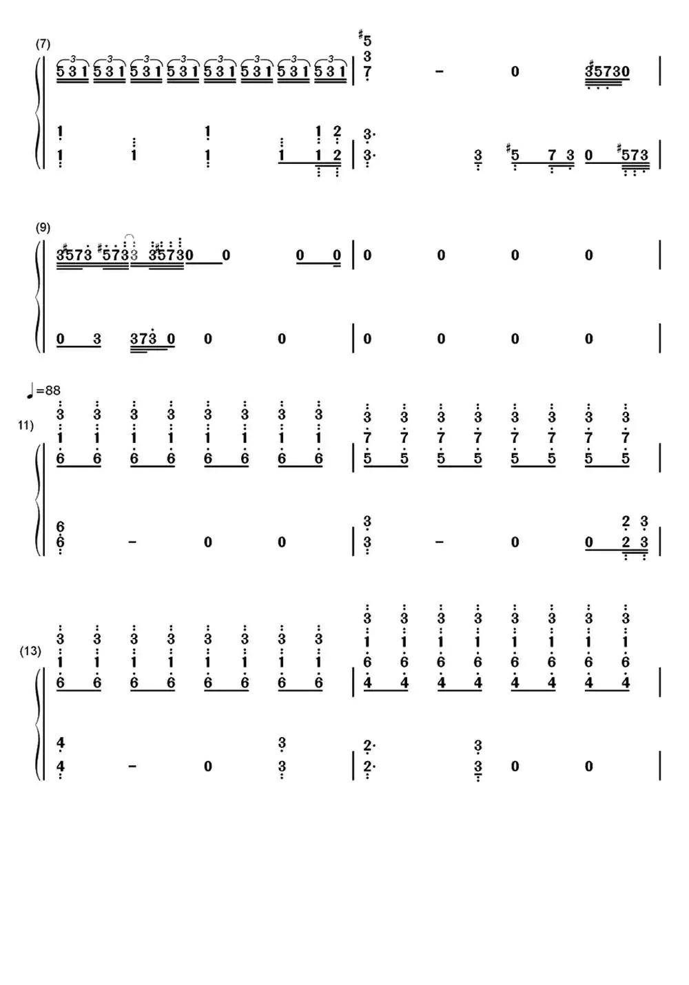 trap钢琴简谱-虫虫乐谱