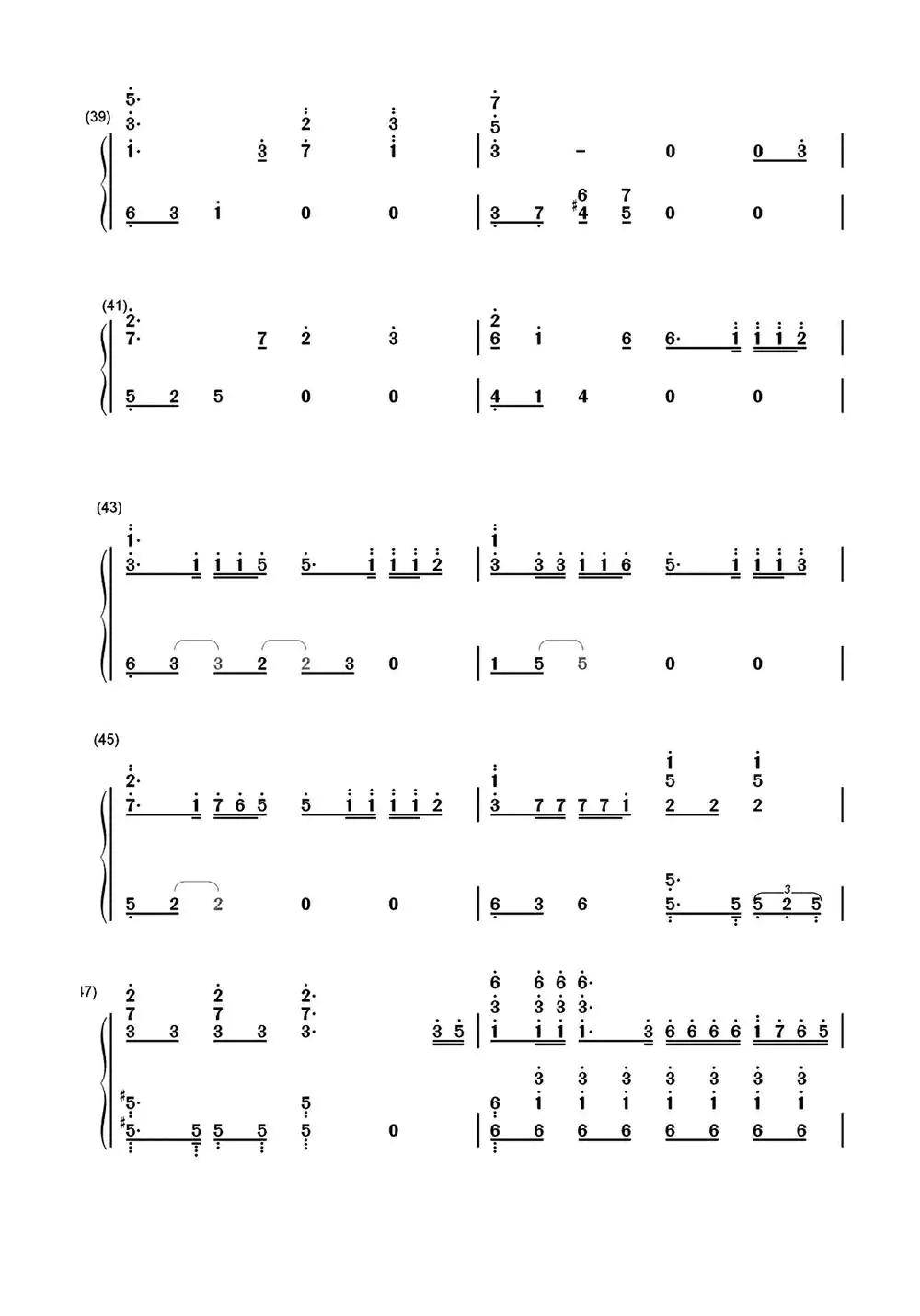 trap钢琴简谱-虫虫乐谱