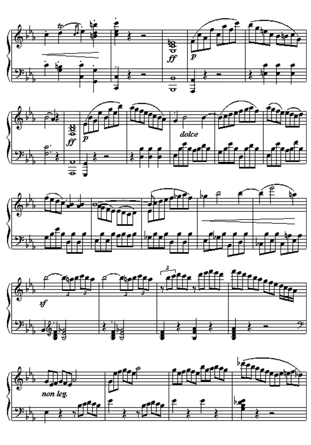 贝多芬悲怆奏鸣曲第三乐章钢简谱