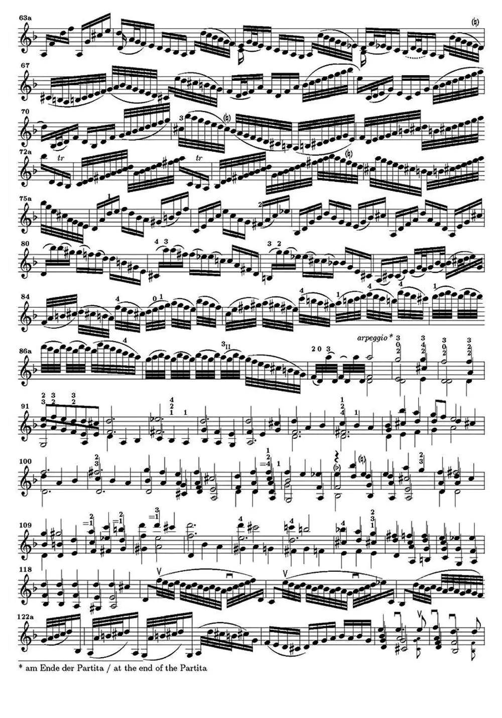 巴赫恰空舞曲小提琴谱乐谱