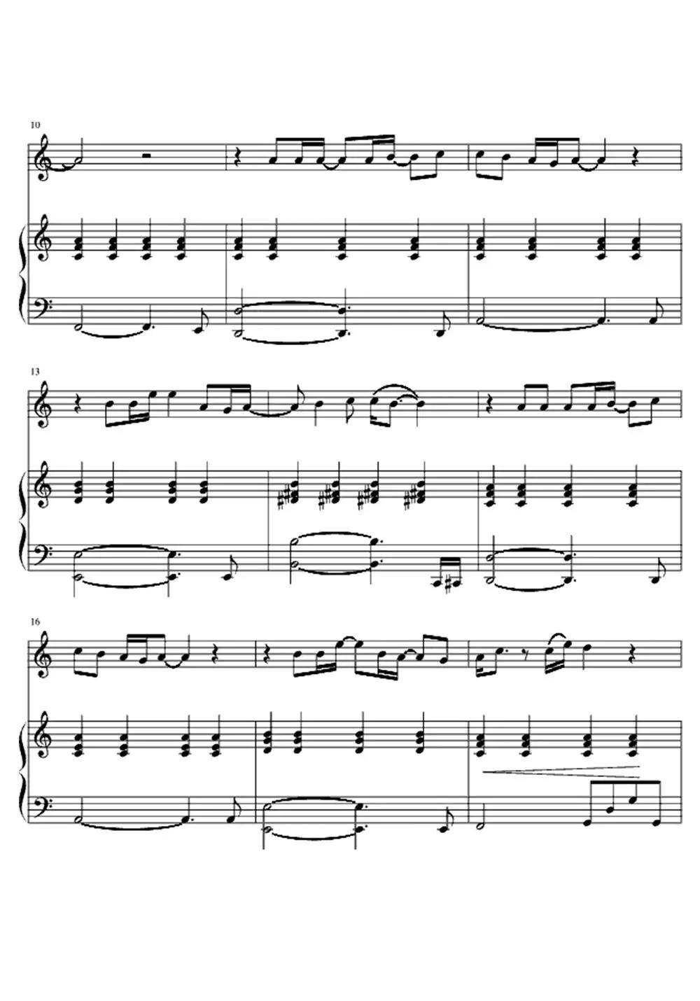 爱很简单小提琴谱钢琴谱乐谱简谱-虫虫乐谱