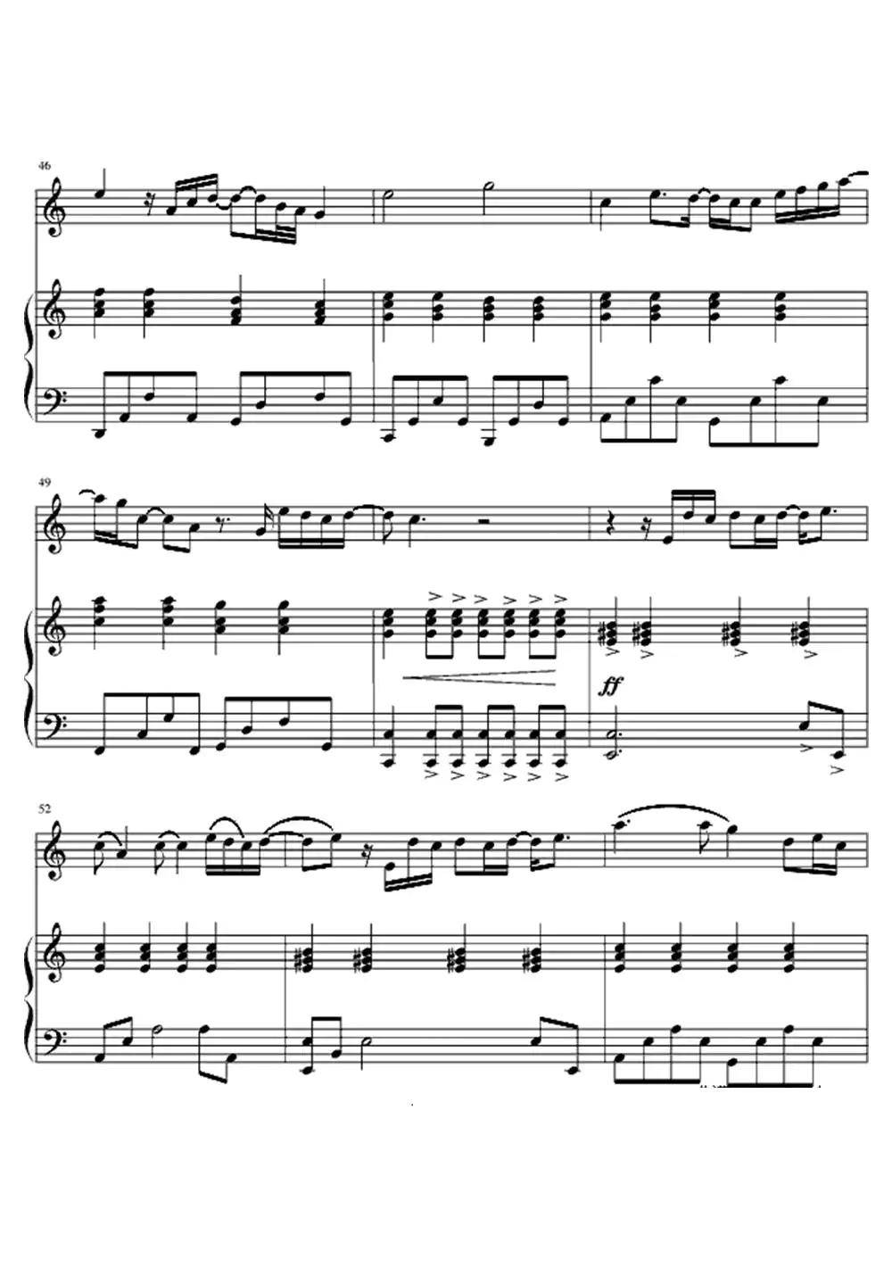 爱很简单小提琴谱钢琴谱乐谱简谱-虫虫乐谱