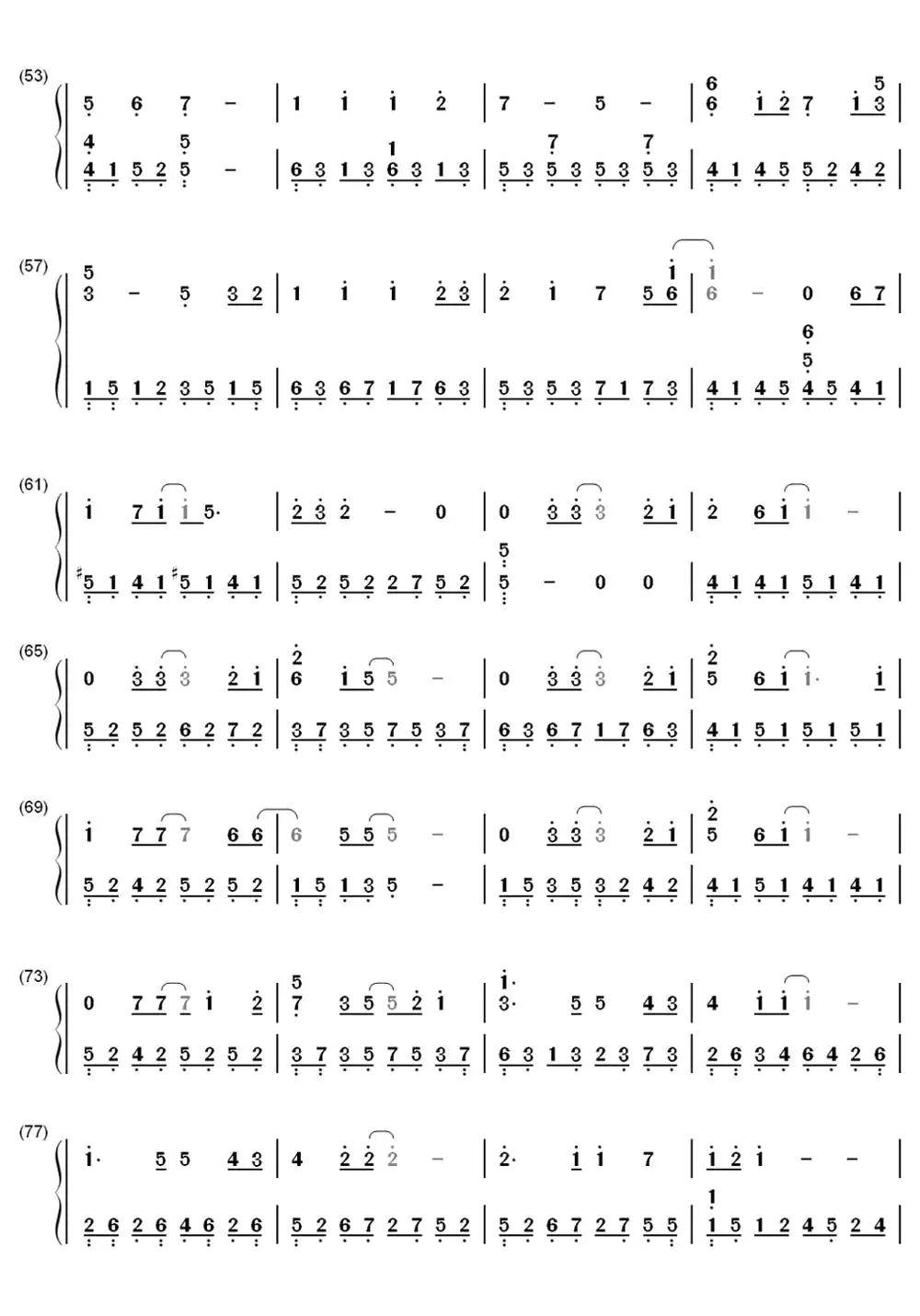 背对背拥抱钢琴简谱-虫虫乐谱