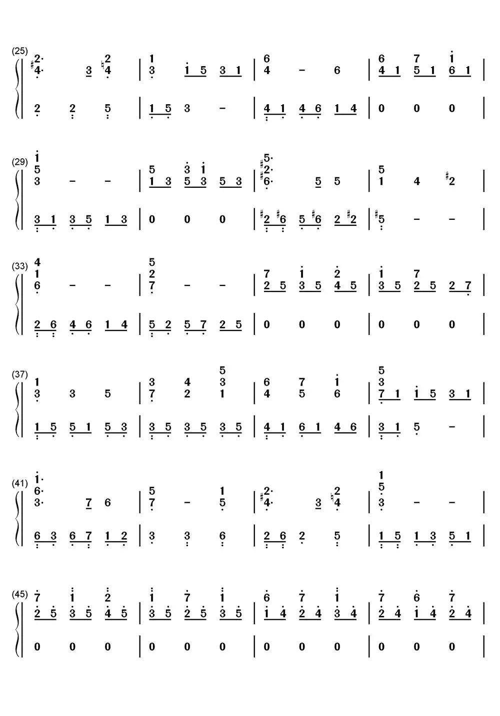 夜之歌简谱-虫虫乐谱