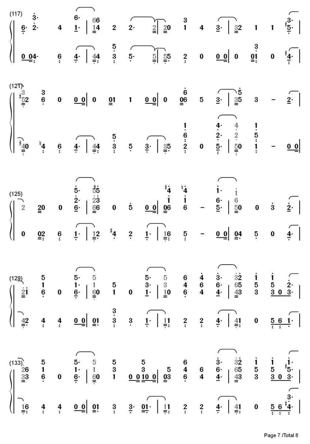 change钢琴简谱乐谱