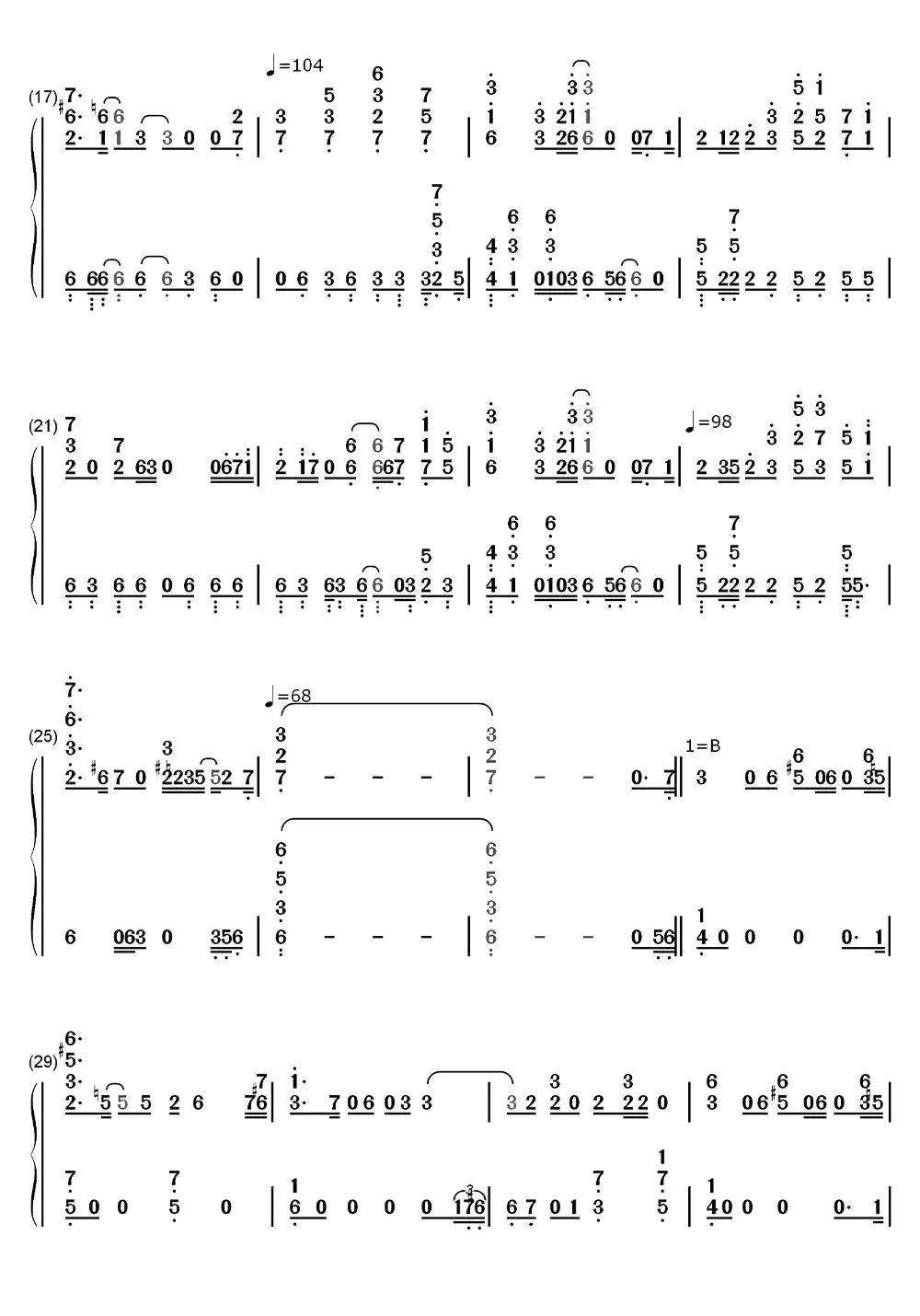 鸟之诗简谱-虫虫乐谱