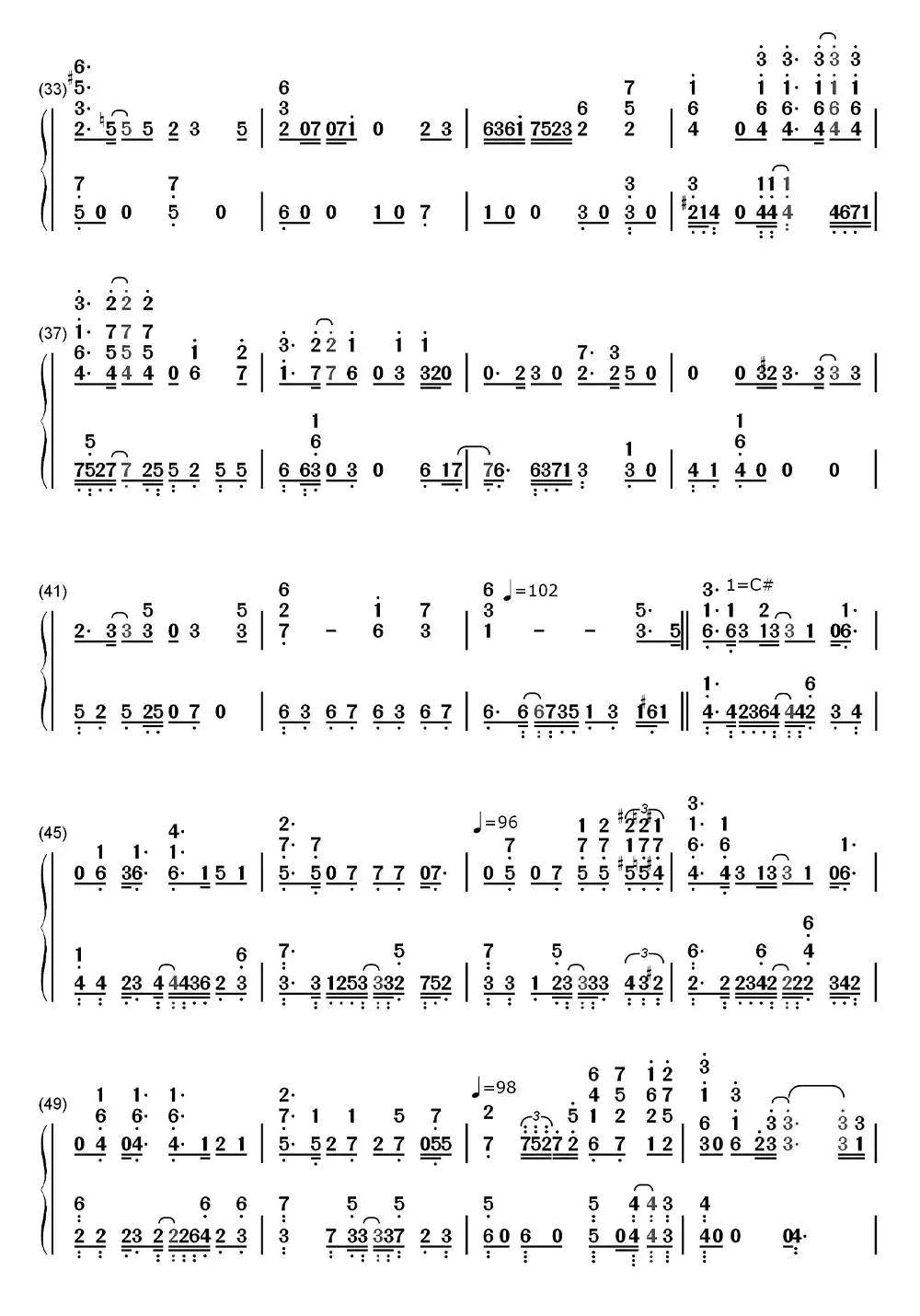 鸟之诗简谱-虫虫乐谱