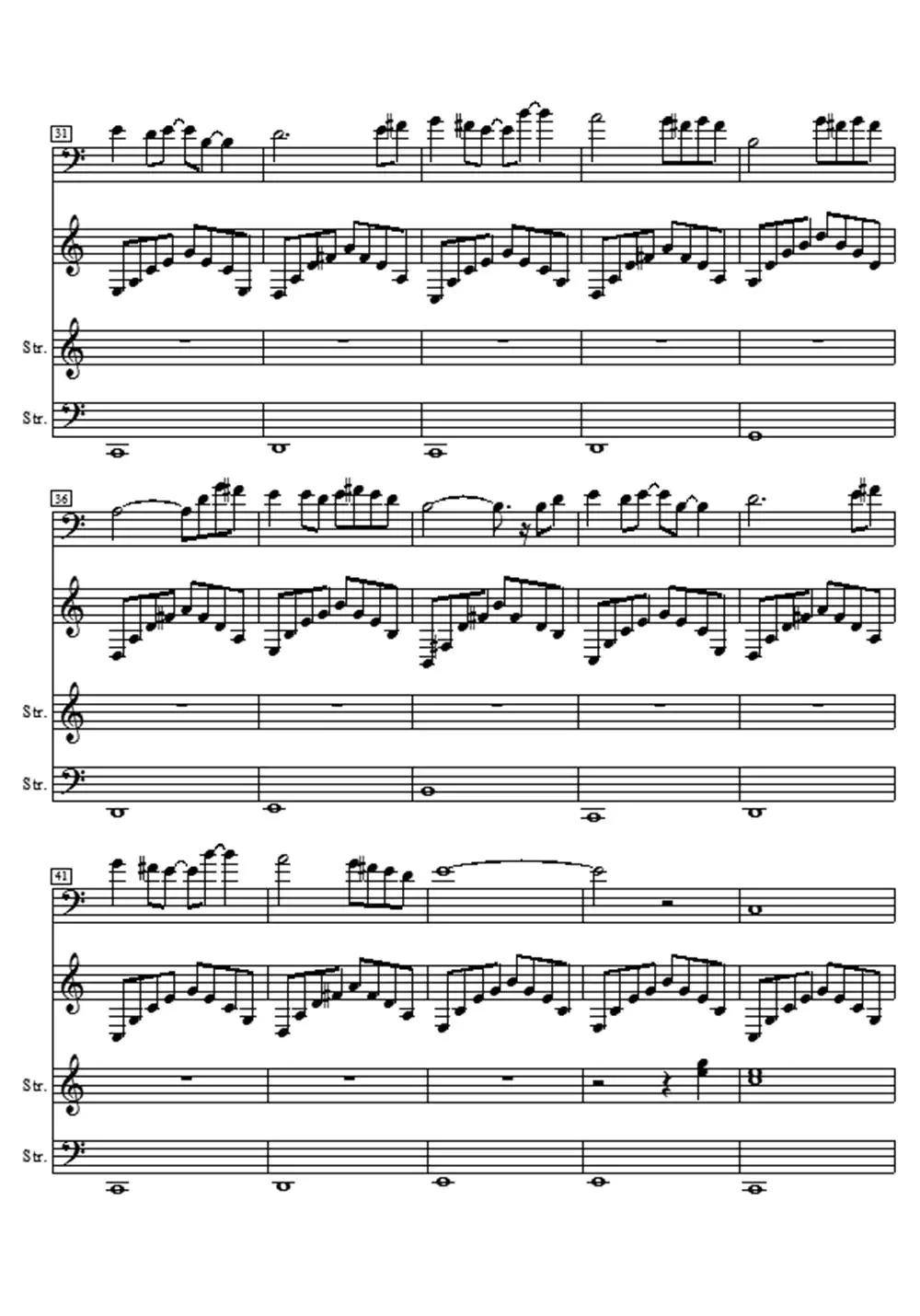 殇(又名《光影》)大提琴独奏...简谱-虫虫乐谱