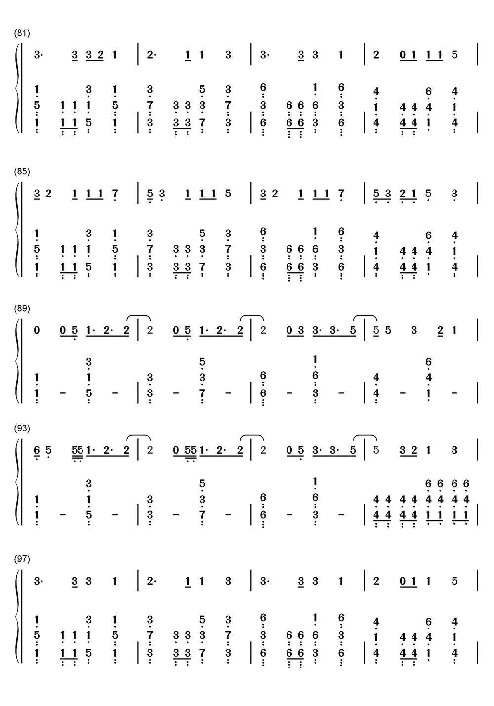 Spring-Day钢琴简谱-虫虫乐谱