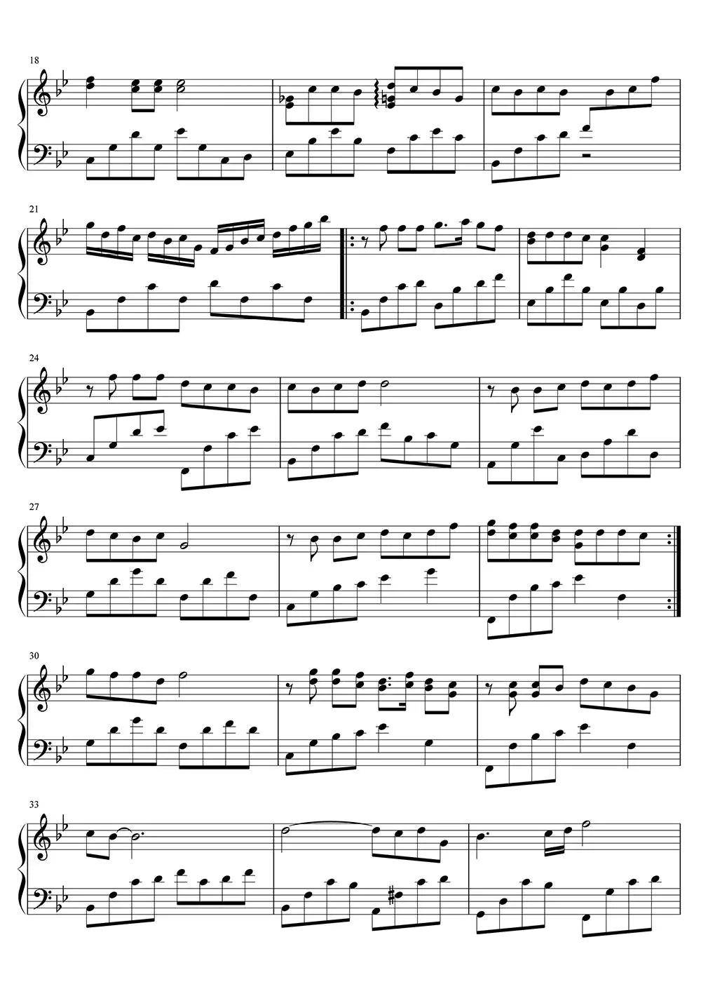 东风破五线谱乐谱简谱-虫虫乐谱