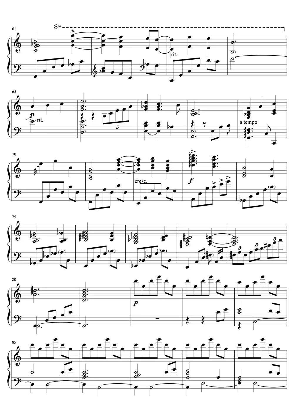 《哈尔的移动城堡主题曲》世...简谱-虫虫乐谱