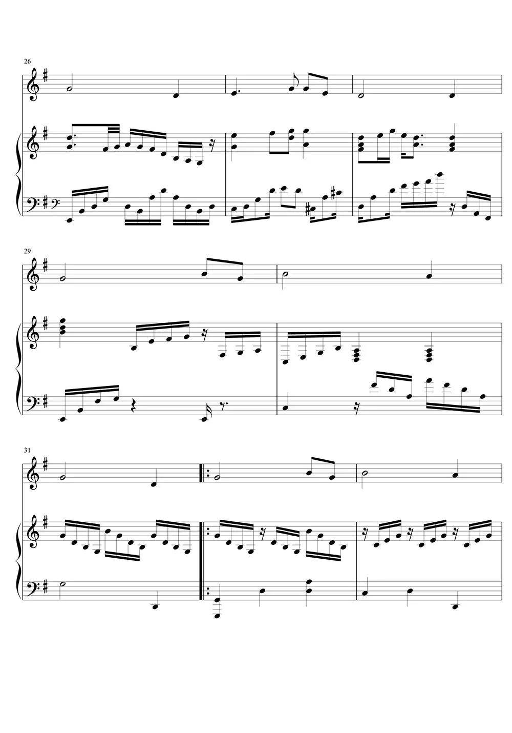 奇异恩典五线谱乐谱简谱-虫虫乐谱